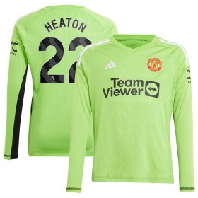 Camisolas Manchester United Heaton 22 Guarda Redes 1º Equipamento Principal 2023-24 Manga Comprida